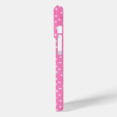 Grappige Cartoon Koe roze polka dot gepersonalisee Case-Mate iPhone Case (Achterkant / Links)