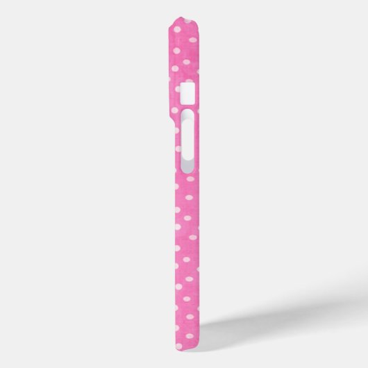 Grappige Cartoon Koe roze polka dot gepersonalisee Case-Mate iPhone Case (Achterkant / Links)