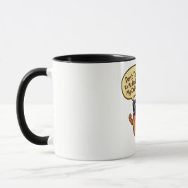 Grappige Cartoon Koffieboon "Praat Niet Met Me" Mo Mok