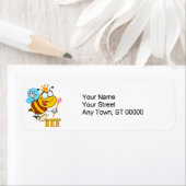 grappige cartoon koningin met tekst etiket (Insitu)