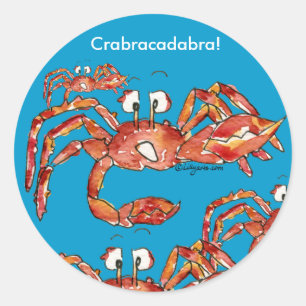 Grappige Cartoon krabben Stickers