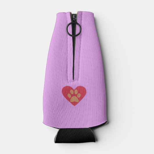 Grappige Cartoon Labrador Retriever Flessenkoeler Flesjeskoeler (Achterkant)