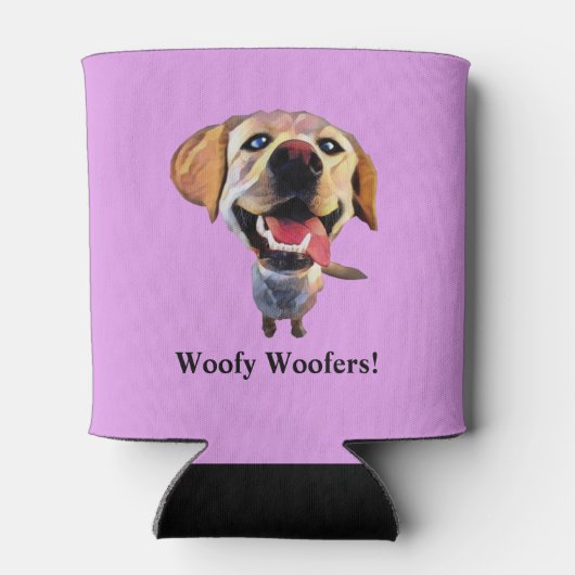 Grappige Cartoon Labrador Retriever Koelbox Blikjeskoeler (Achterkant)