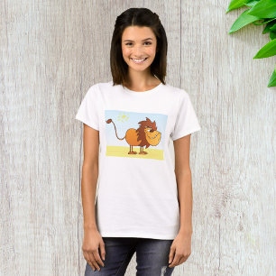 Grappige Cartoon Leeuw in de Zon Safari Dier T-shirt