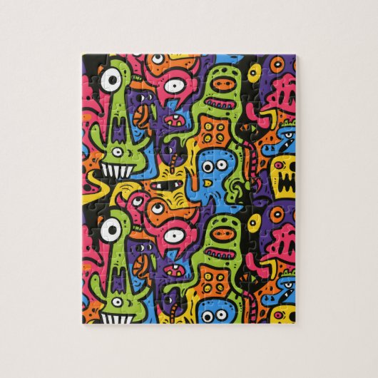 Grappige Cartoon Legpuzzel (Verticaal)
