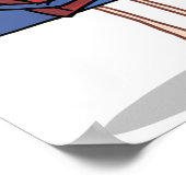 Grappige Cartoon leraar Welkom terug op school Poster (Hoek)