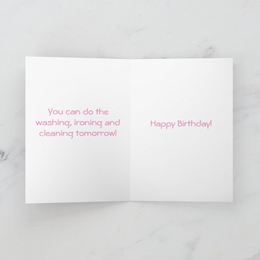 Grappige Cartoon mama Verjaardag Kaart (Binnen)