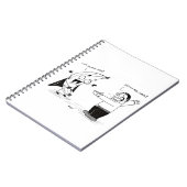 Grappige Cartoon Notitieboek van Bananenman (Linkerzijde)