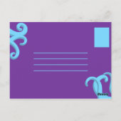 Grappige Cartoon Octopus Briefkaart (Achterkant)