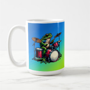 Grappige Cartoon Octopus Spelen Gitaar Koffiemok