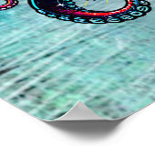 Grappige Cartoon Octopus Spelen Gitaar Poster (Hoek)