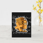 Grappige Cartoon Over Wiskunde Overbelasting Verge Kaart (Gele Bloem)