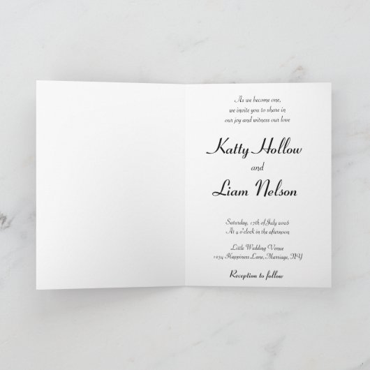 Grappige Cartoon paar bruiloft (Binnen)