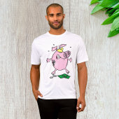 Grappige Cartoon Piggy Bank verliest geld T-shirt
