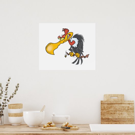 grappige cartoon poster (Keuken)