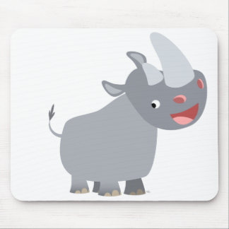 Grappige Cartoon Rhino Mousepad Muismat