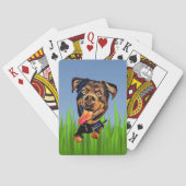 Grappige Cartoon Rottweiler Deck van Kaarten (Achterkant)