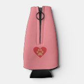 Grappige Cartoon Shiba Inu Flessenkoeler Flesjeskoeler (Achterkant)