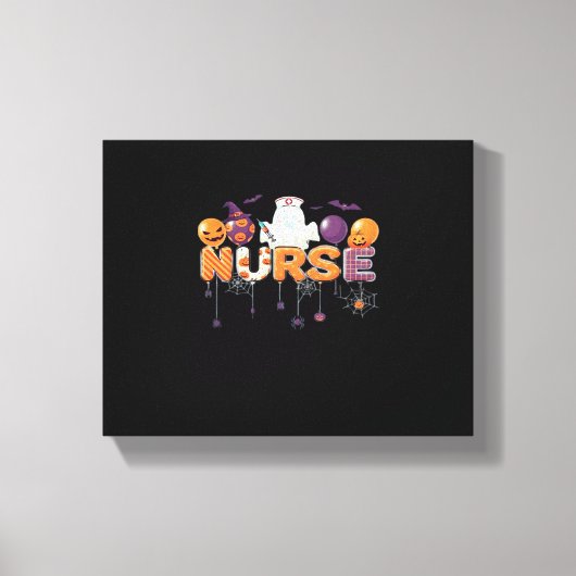 Grappige cartoon spookverpleegkundige - Hot Nurse  Canvas Afdruk (Voorkant)