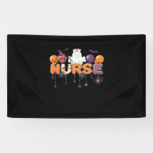 Grappige cartoon spookverpleegkundige - Hot Nurse  Spandoek (Horizontaal)