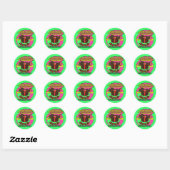 Grappige cartoon Thanksgiving kalkoen stickers - s (Vel)