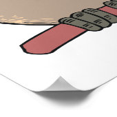 grappige cartoon uil poster (Hoek)