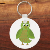 Grappige Cartoon Uil Sleutelhanger (Voorkant)