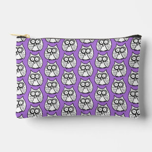 Grappige Cartoon Uilen Halloween Paars Etui