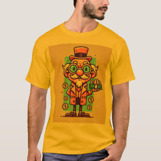 Grappige Cartoon Uncle Scrooge T-shirt" T-shirt