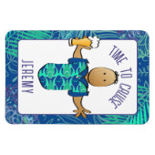 Grappige Cartoon Vakantie voor Hem Cruise Cabin Do Magneet (Horizontaal)