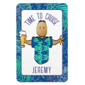 Grappige Cartoon Vakantie voor Hem Cruise Cabin Do Magneet (Verticaal)