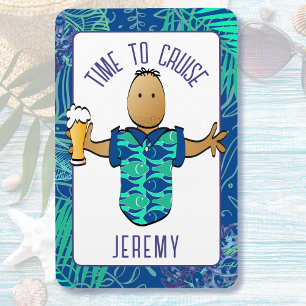 Grappige Cartoon Vakantie voor Hem Cruise Cabin Do Magneet