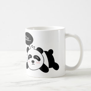 Grappige Cartoon van Knuffelende Slapende Panda Koffiemok