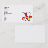 grappige cartoon van kreeft visitekaartje (Voorkant / Achterkant)