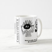 Grappige Cartoon van Spiders - Men heeft een jumpe Koffiemok (Voorkant rechts)