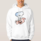 Grappige Cartoon Varkenskok met Pet Hoodie (Voorkant)