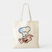 Grappige Cartoon Varkenskok met Pet Tote Bag (Achterkant)