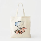 Grappige Cartoon Varkenskok met Pet Tote Bag (Voorkant)