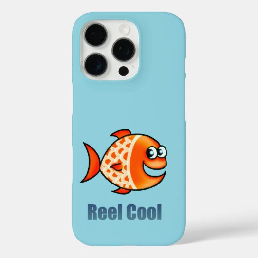 Grappige Cartoon Vis Oceaan Woordspeling Case-Mate iPhone Case (Achterkant)