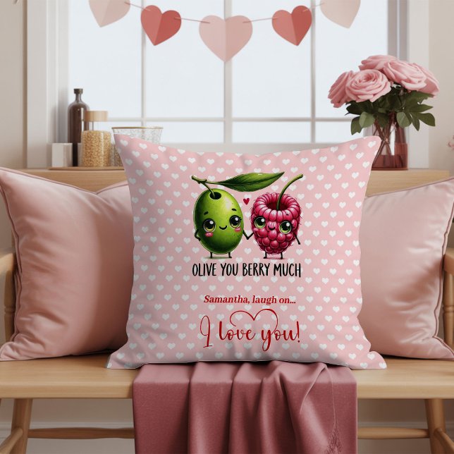 Grappige Cartoon Voedsel Valentijnskussen Persoonl Kussen (Funny Cartoon Food Valentine Pillow Personalized)