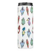 Grappige Cartoon Vogels Thermische Tumbler Thermosbeker (Achterkant)