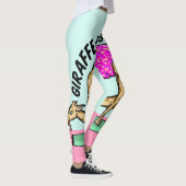 Grappige cartoon yoga gymnastiek giraffe leggings (Rechts)