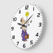 Grappige Cartoon zakenman bij bushalte Grote Klok (Hoek)