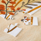 Grappige cartoon Zee Otter Drijvend in Oceaan Legpuzzel (Zijkant)