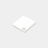 Grappige Cartoon Zittende Hond Post-it® Notes (Schuin)