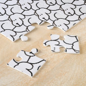 Grappige Cartoon Zittende Honden  Legpuzzel (Zijkant)
