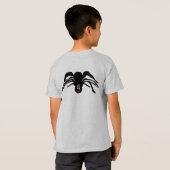 Grappige Cartoon Zwarte Spider Halloween Kinderen' T-shirt (Achterkant volledig)