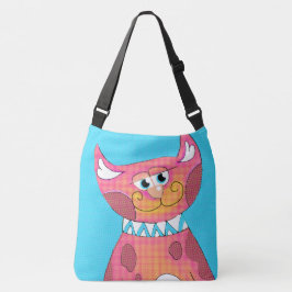 Grappige Cartoonkat Crossbody Tas