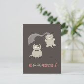 Grappige Cartoonkatten - Save the Date uitnodiging (Staand voorkant)