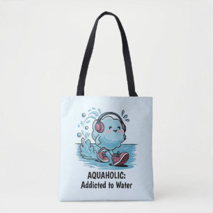 Grappige Cartoonwolk Tote Bag
